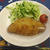 長男のリクエストのポテトサラダ入りトンカツ