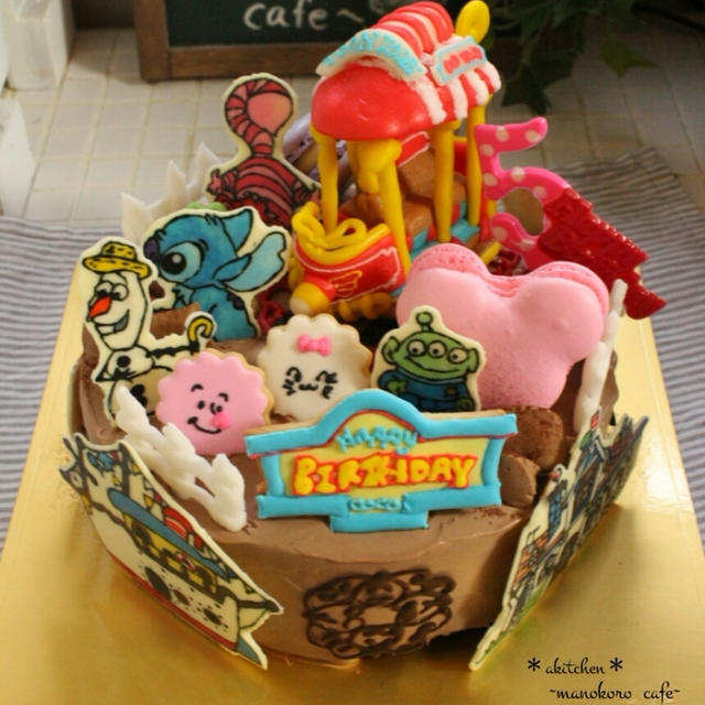 オーダー Toontownにあり得ないディズニーキャラ出現 の生チョコケーキ By Akitchen さん レシピブログ 料理ブログのレシピ満載