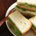 Vegan potate salad sandwich