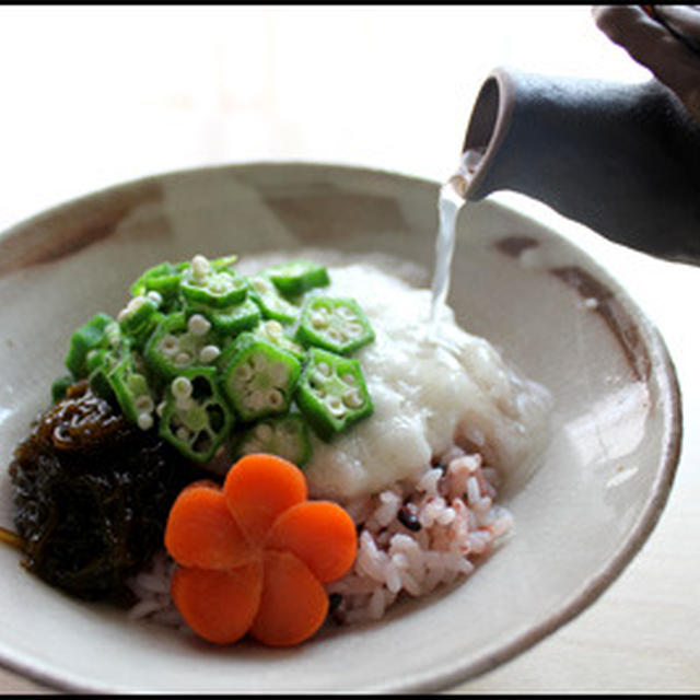 オクラともずくのヘルシーとろろ丼190kcal～