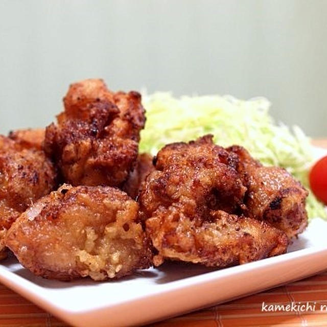 じっくり漬け込んだ「鶏のから揚げ」＆「豚キムチの春雨炒め」