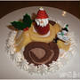 簡単■クリスマスドームケーキ・手作り【苺のサンタクロース】■