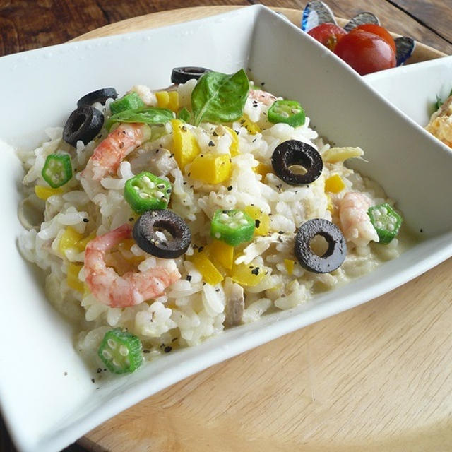 冷たいリゾット風ランチ♪