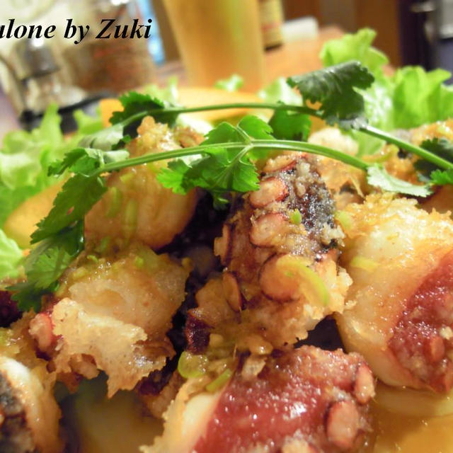 油淋章魚 タコのから揚げ 中華香味だれ By Zukiさん レシピブログ 料理ブログのレシピ満載