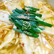 創味シャンタンで簡単！ピリ辛餃子鍋