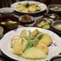 里山ごはん な、天ぷら定食。