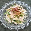 豚肉と大根と水菜の中華風サラダ