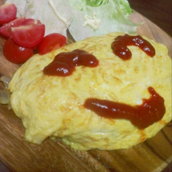 ニコちゃんオムライス。