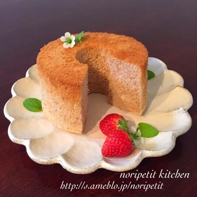ノンオイル・全卵deふわふわ♡春色いちごシフォン♡