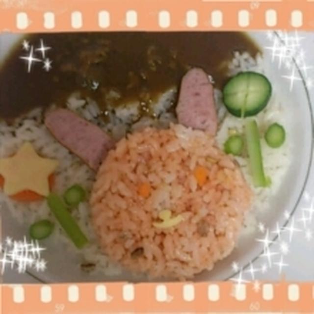 カレーでデコごはん♪