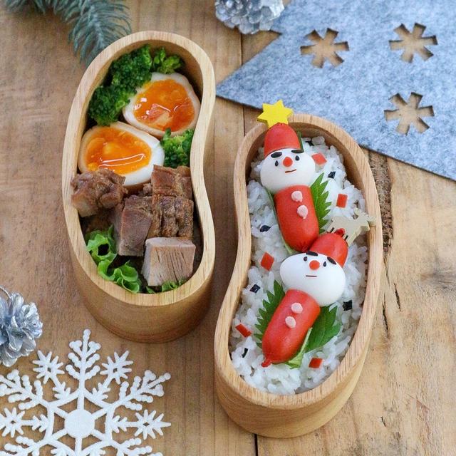 真顔のサンタさん？！娘のお弁当