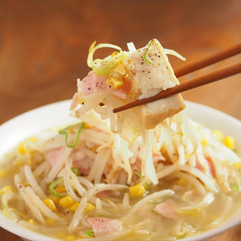 メシ通！麺抜きにんにく塩バタラーメン