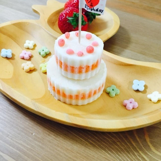 クックパッド1位をありがとう♡ハーフバースデーケーキ