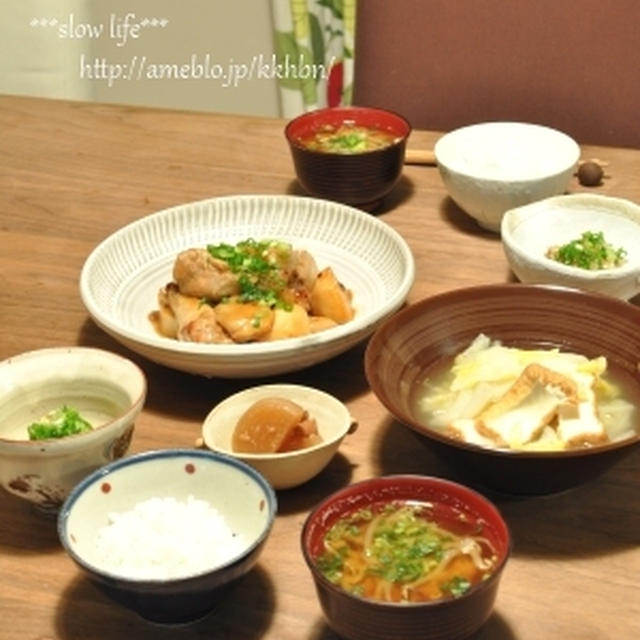 鶏手羽と里芋の照り煮