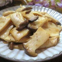 フライパンですぐ美味しい♪　エリンギでメンマ風