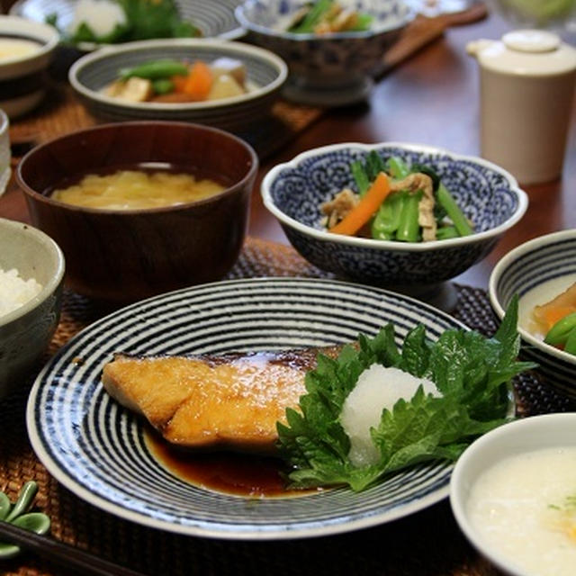 ぶりの照り焼き定食 By Miyukiさん レシピブログ 料理ブログのレシピ満載