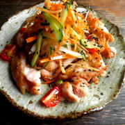 【簡単！！おつまみ】鶏肉と野菜のさっぱり南蛮だれ