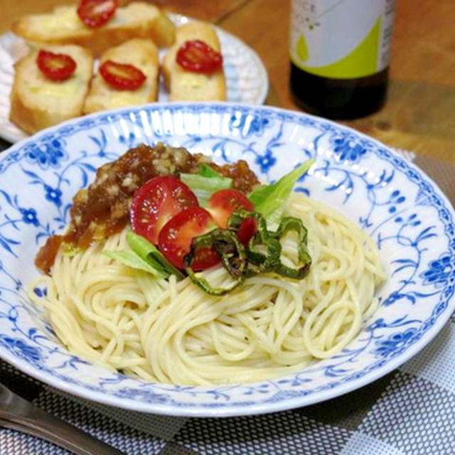 今日の晩ご飯 暑い日にぴったり 麺つゆと寒天を使って簡単に出来る 夏野菜の冷製 和風パスタ By Y Kさん レシピブログ 料理ブログのレシピ満載