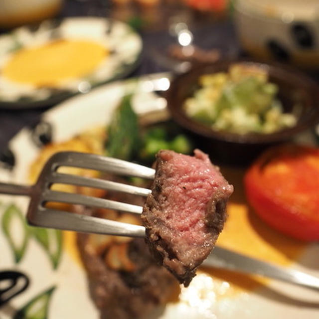 なんと、今日もステーキを食べた！
