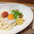 休日おうちカフェランチに　明太子とおろしのぶっかけうどん