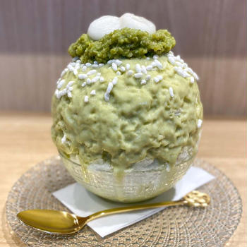 ＊だだちゃ豆のずんだミルク氷＠喫茶 千壽茶寮 なかまち店＊