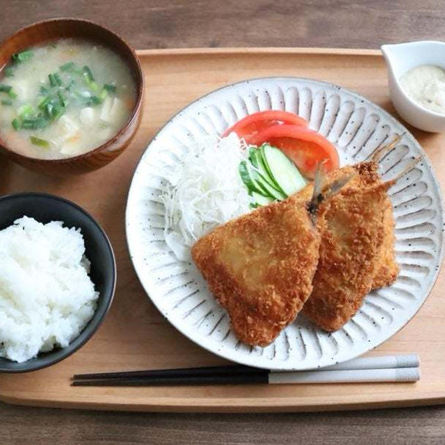アラフィフ夫婦大絶賛！夫のリクエストを叶えた「アジフライ定食」｜時短簡単節約おうちごはん