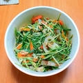 ツナと水菜の炒めびたし煮～
