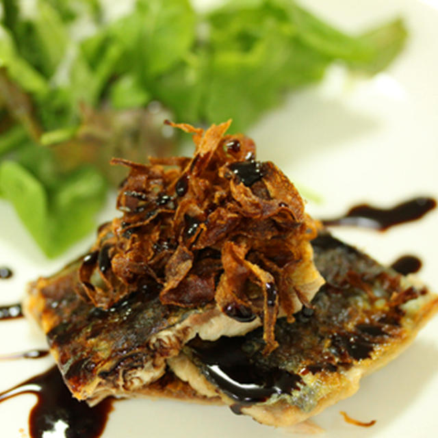 秋刀魚のソテーバルサミコソース