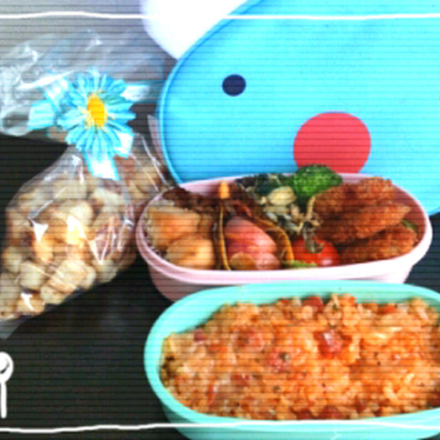今日のお弁当 リゾット弁当 とおやつ 食パンラスク By ふみさん レシピブログ 料理ブログのレシピ満載
