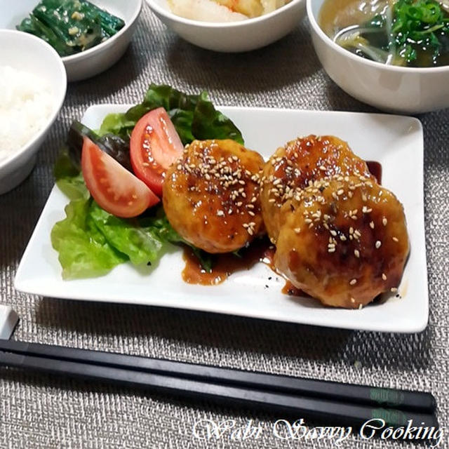 コスパ抜群の料理　～ 鶏つくねの甘辛煮 ～