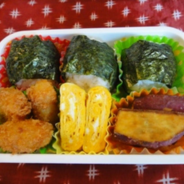 ７月２９日　海老フライ♪　～　中学部活弁当