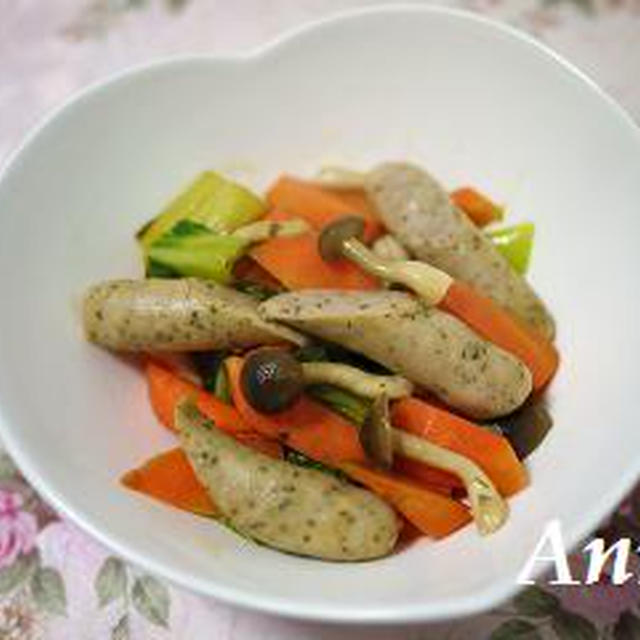 ☆ソーセージ＆青梗菜の熟味酢炒め☆