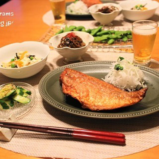 『干物赤魚』とストウブで『小さいおかず』の献立。