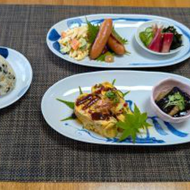 兼用ごはんじゃないよお昼ごはん☆たこ焼き風玉子焼き♪☆♪☆♪