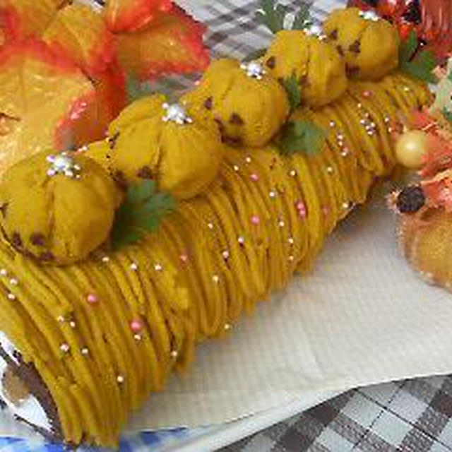 ハロウィンロールケーキ