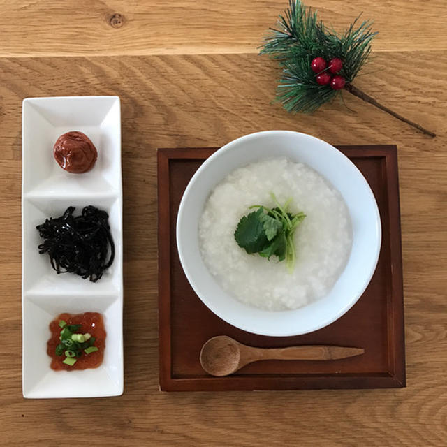 七草粥はゼロ草粥となりました。。。