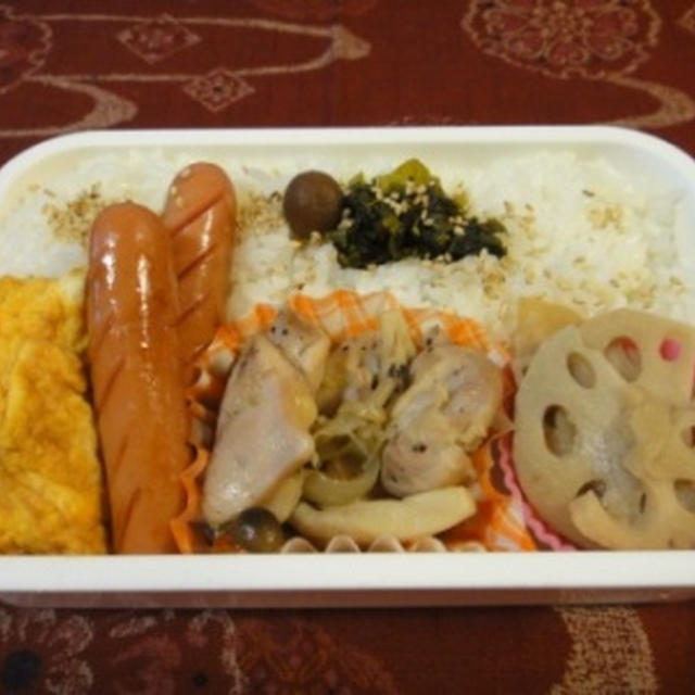 ３月２１日　鶏もものハーブ焼き弁当　～　食欲加速中＠ダーリン