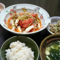 昨日の夕ごはん☆トマトとエリンギの野菜炒め【ざっくりレシピ付き】