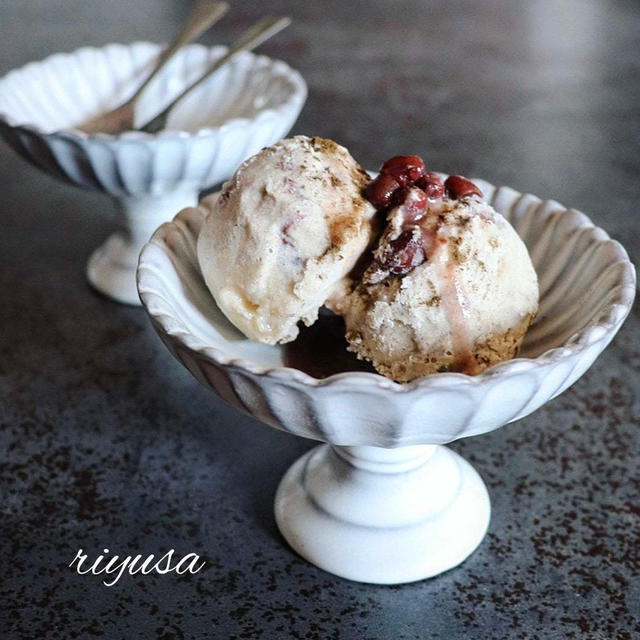 大人の作り置きスイーツ♩ほうじ茶アイスクリーム