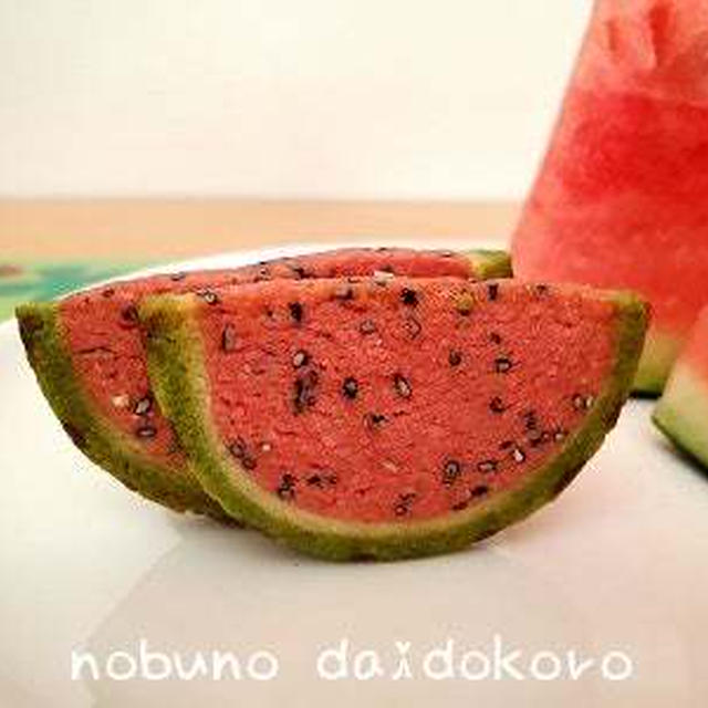 ココナッツ香る♪すいかクッキー