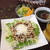 昼カフェ☆ポークジンジャーごはん温たまのせランチ(レシピ）何だか……