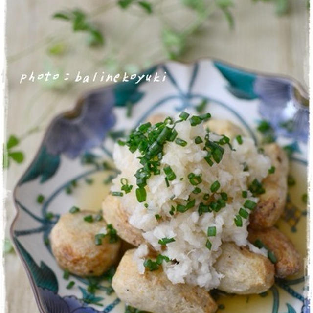 【レシピ】たっぷり大根おろしであっさり美味しい！里芋の揚げ浸し