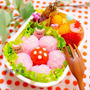 春のお花弁当♡