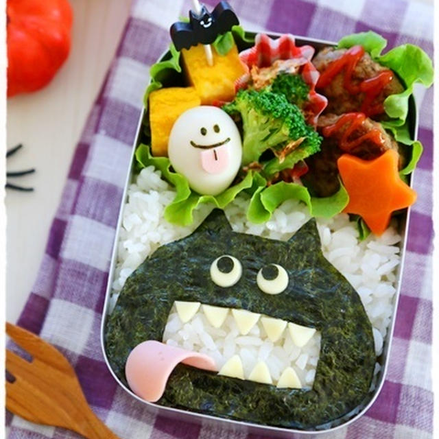 【ハロウィン・モンスターのお弁当♪】