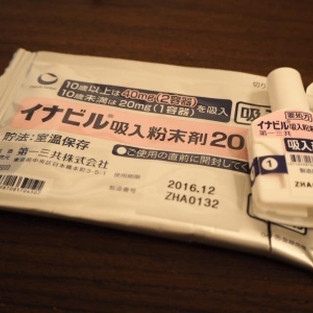 インフルエンザ治療薬イナビル☆