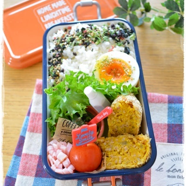 かぼちゃコロッケ弁当～女子中学生のおべんとう♪