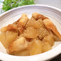 レンジで大根とちくわの煮物　『牡蠣だし醤油』だけ