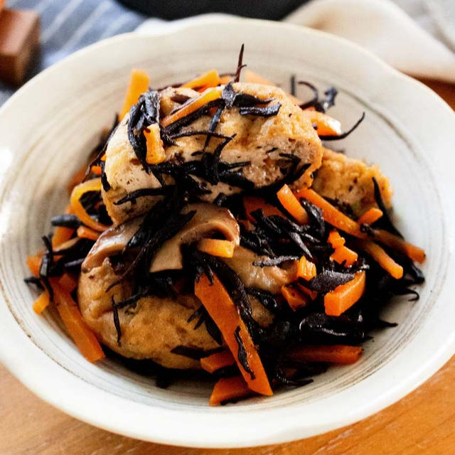 がんもどきとひじきの煮物 【和食の定番☆作り置きにも】