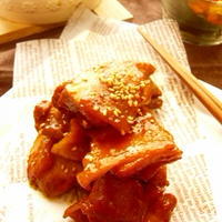 【239kcal】2つの調味料で煮るだけ♪照り照り鶏肉♪