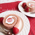 レシピ「W苺のロールケーキ」